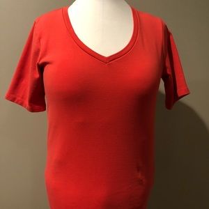 Chico’s short sleeve v neck tee size XL
